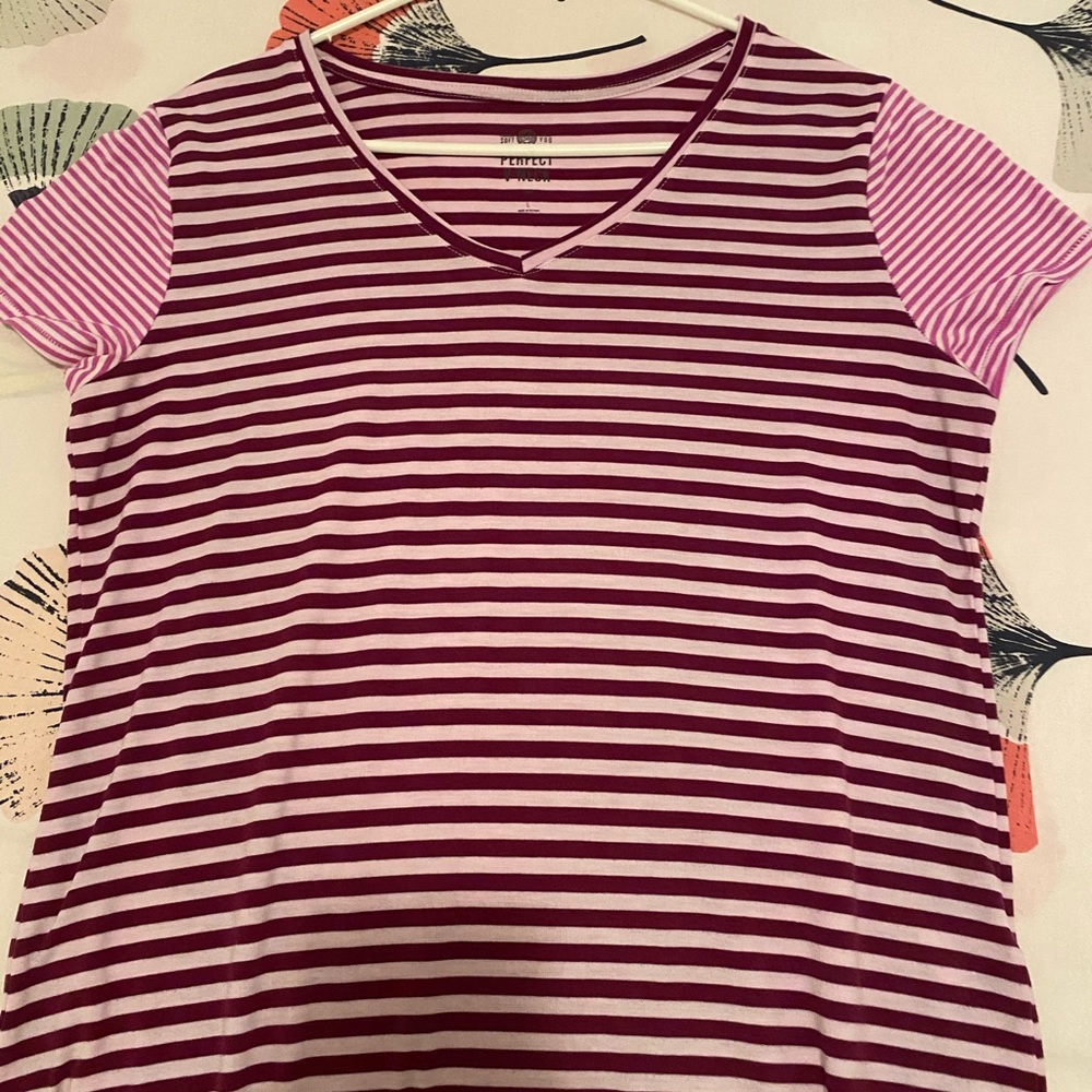 Color Block Strip Top